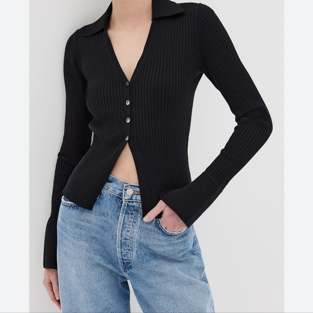 Reformation L/S Collared Cardigan.   Size S